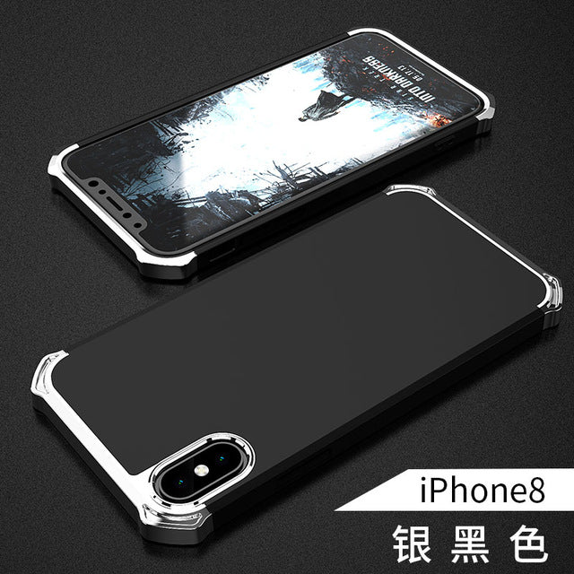 Uftemr Case for iPhone X Cover Hard Plastic 3in1 Armor Heavy Duty Protection Back Cover - iDeviceCase.com