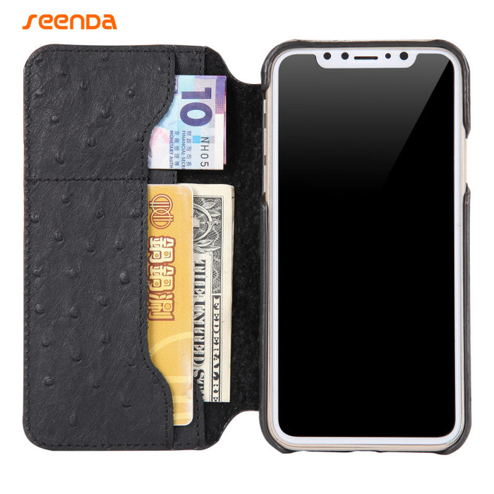 For Apple iphone X case Seenda Classical Leather Gift Full cover For iphone X case with Wallet Gift Leather Case For iphoneX - iDeviceCase.com