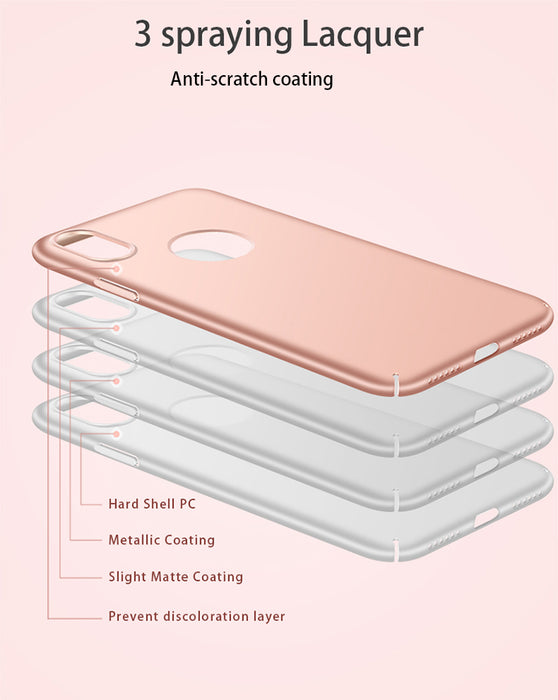 Luxury Fashion Hard Matte PC Case For iPhone X Case 360 Protective Coque for iPhone 8 7 6 6s 5 Cases For iPhone 6 7 8 Plus Case - iDeviceCase.com