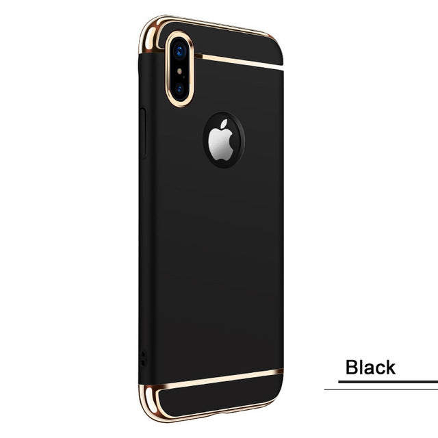 Fashion For Apple iPhone X Case Hard PC Armor Luxury Case For iPhone X Case Cover Shockproof Electroplate Frame For iPhoneX Case - iDeviceCase.com