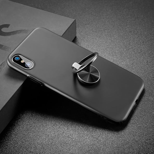 Baseus Case For iPhone X Cases Ultra Thin Finger Ring Holder Case - iDeviceCase.com