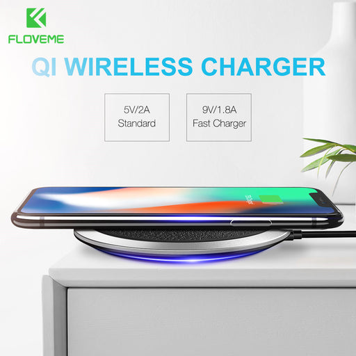 FLOVEME Wireless Charger Fast Universal Qi Wirelsee Charger Pad - iDeviceCase.com