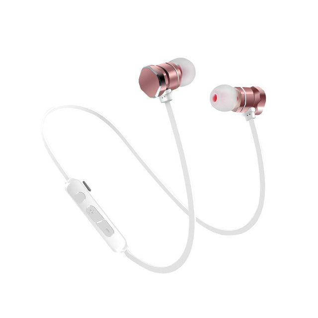 LERBYEE Bluetooth Earphone With Mic Wireless Headset Magnetic design Sweat proof Sport Stereo Running Earbuds - iDeviceCase.com