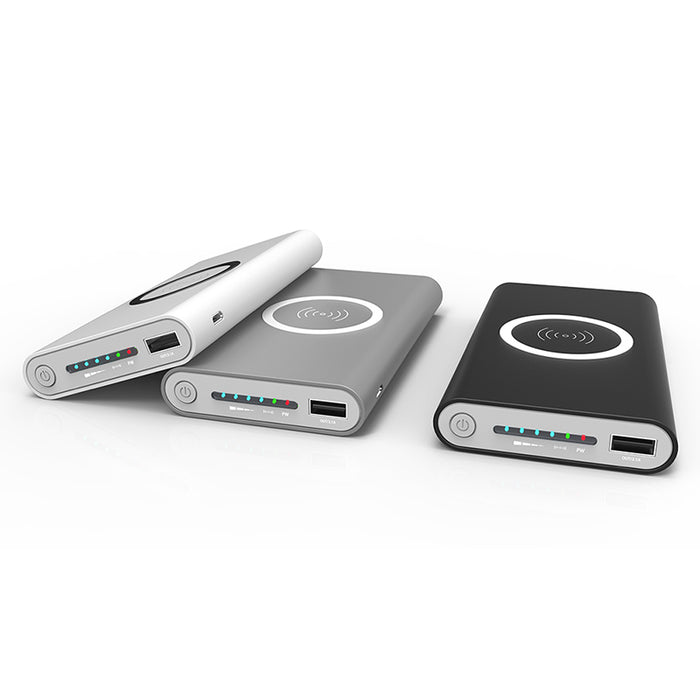 Hot sale Qi 8000mAh Power Bank Wireless Mobile Phone Charger for iPhone 8 X for Samsung S8 so on Wireless External Battery Pack - iDeviceCase.com