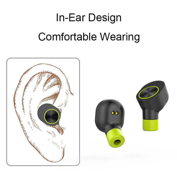 True Wireless Headphones In-Ear TWINS TWS Bluetooth V4.1 headset with Portable Charging Case - iDeviceCase.com