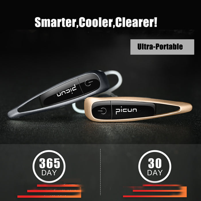 Picun T3 Bluetooth Earphone Audifonos Wireless Earphones Bluetooth Headset Earbuds Hook - iDeviceCase.com