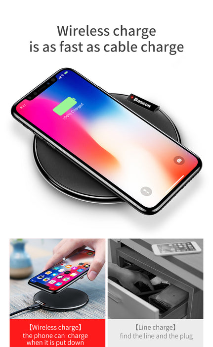 Baseus QI Wireless charger Fast charging socket universal 7 6s plus nexus 6 leather Brand - iDeviceCase.com