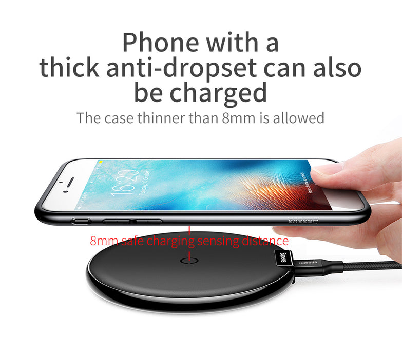 Baseus QI Wireless charger Fast charging socket universal 7 6s plus nexus 6 leather Brand - iDeviceCase.com