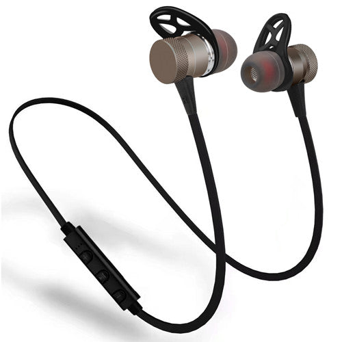 Wireless Bluetooth Earphones M98 Metal Magnetic Super Bass Headsets Earbuds With Mic - iDeviceCase.com