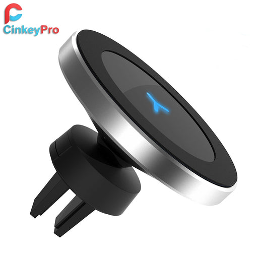 CinkeyPro W5 QI Wireless Car Charger Magnetic Holder Air Vent Mount Stand 5V/1A Charging - iDeviceCase.com