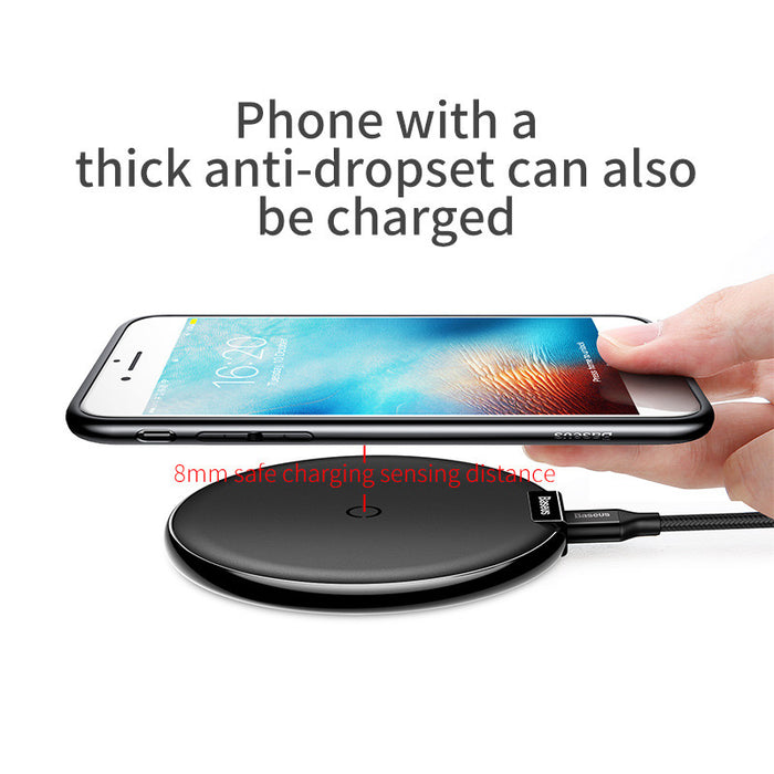 Baseus Zinc alloy + soft leather Wireless Charger Wireless Charging Standards - iDeviceCase.com