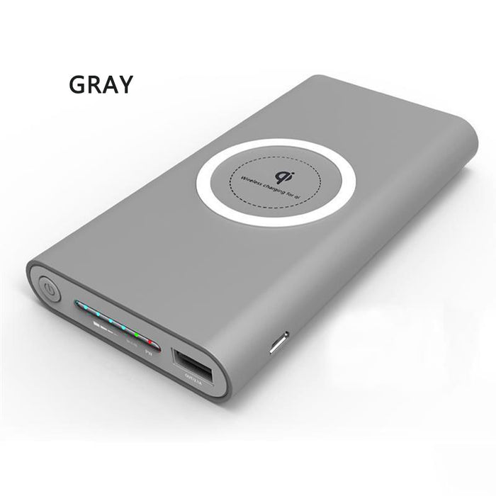 UVR QI Wireless Charger 10000 MAh External Battery Portable Power Bank - iDeviceCase.com