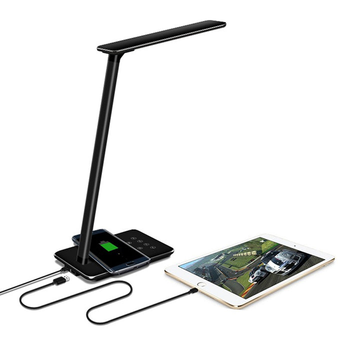 Touch Control LED Desktop Lamp Qi Wireless Charging LED Lamp with Qi-enabled Wireless Charger - iDeviceCase.com