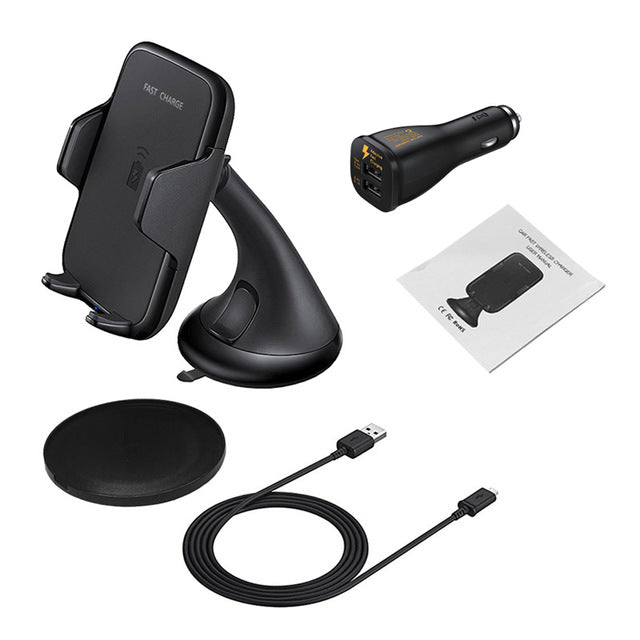 Qi Wireless Car Charger Phone Mount car Holder Fast Qi Charger - iDeviceCase.com