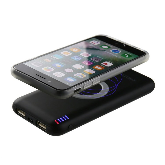 8000mAh Qi wireless charger portable power bank dock station - iDeviceCase.com