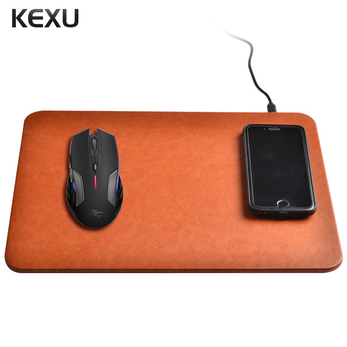 KEXU 2 in 1 Wireless Charger Pad Mouse Pads Phone Stand Charging Transmitter for iPhone 8 iPhone X Samsung Nokia HTC Motorola LG - iDeviceCase.com