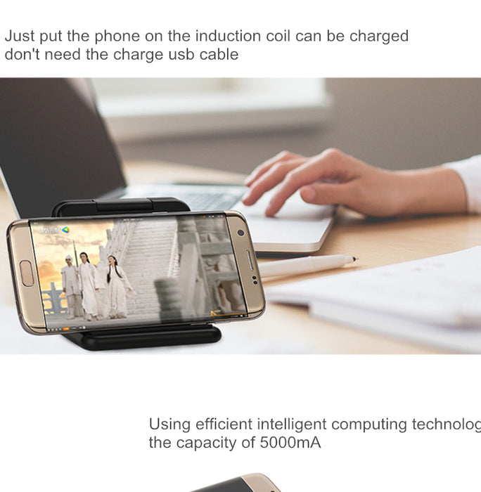 SZYSGSD Qi Wireless Fast Charging 5000mAh 5V 2A Power Bank harger Folding Pad Dock wireless charger - iDeviceCase.com