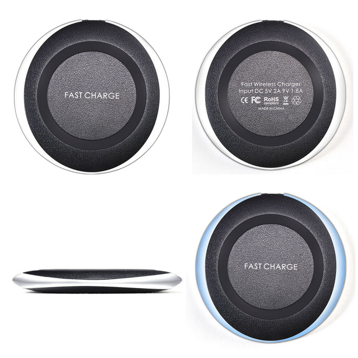 Besegad Round Fast QI Wireless Phone Charger Charging Stand Holder - iDeviceCase.com