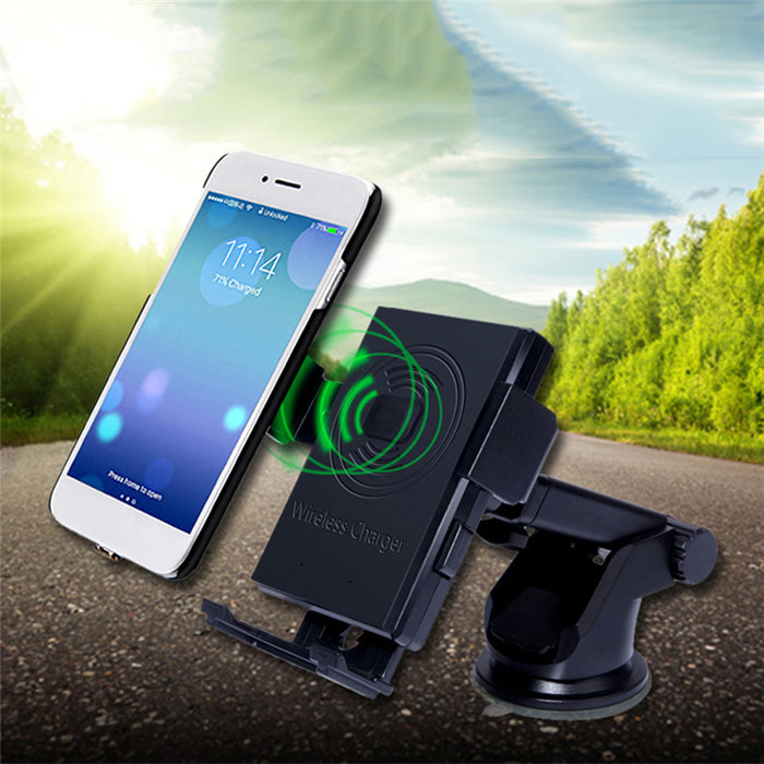 QI Wireless Chargers Car Holder Rotary Sucker Air Outlet Mounting Car Wireless Charger - iDeviceCase.com