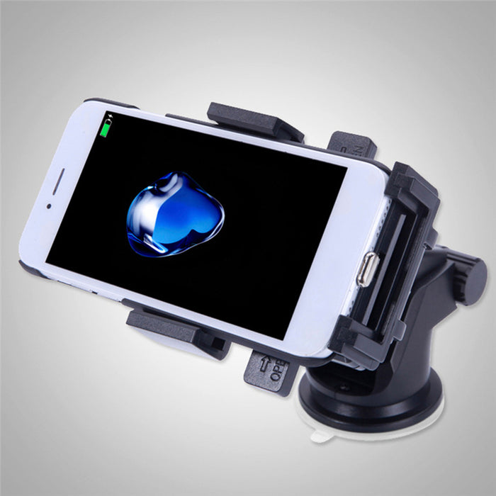 QI Wireless Chargers Car Holder Rotary Sucker Air Outlet Mounting Car Wireless Charger - iDeviceCase.com