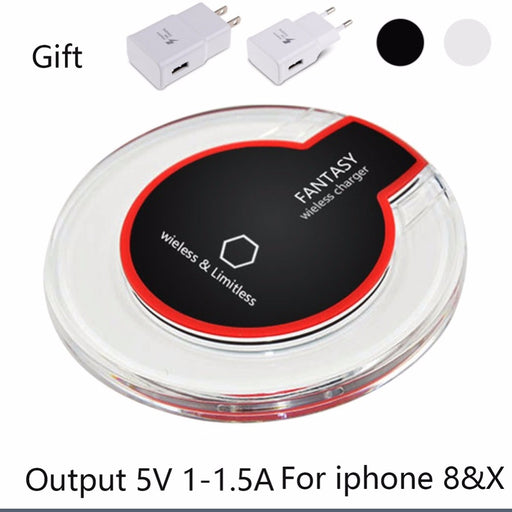 NORWOLF Qi Wireless Charger Desktop Mobile Phone Charger 5V 1A Fast Charging Pad - iDeviceCase.com