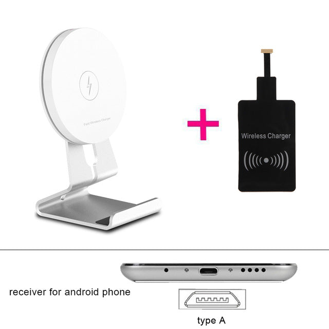 ECDREAM fast wireless charger aluminium stand - iDeviceCase.com