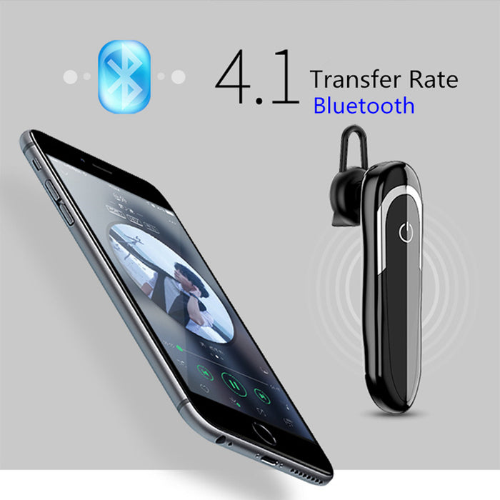 HOTR D5 Luxury Bluetooth Earphone with HD Microphone Wireless Earpiece Car Earbuds DSP Noice Cancelling fone de ouvido Ear Hook - iDeviceCase.com