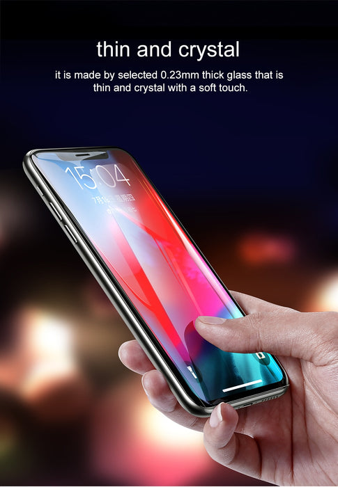 Baseus 0.23mm Screen Protector For iPhone XS Max XR Tempered Glass Front Cover Film Protective Glass For iPhone 6.5 6.1 5.8 inch - iDeviceCase.com